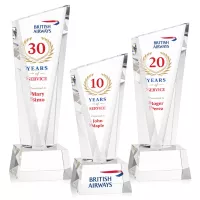 Plymouth VividPrint™ Award on Robson Base - Clear