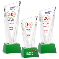 Plymouth VividPrint™ Award on Robson Base - Green