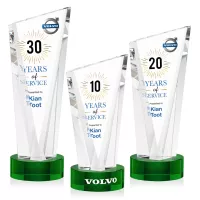 Plymouth VividPrint™ Award on Stanrich Base - Green