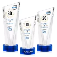 Plymouth VividPrint™ Award on Stanrich Base - Blue