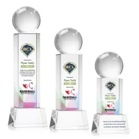 Baseball VividPrint™ Award on Belcroft - Clear