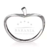 Clear Apple w/ Flat Front & Back