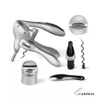 rabbit® 6-PC Wine Tool Kit - Silver