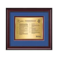 Caprera Certificate TexEtch - Mahogany