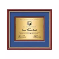 Baron Certificate TexEtch - Mahogany/Gold