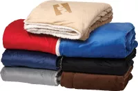 Oversize Micro-mink Sherpa Blanket