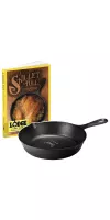Lodge 8" Cast Iron/Skillet Full Cookbook Gift Set