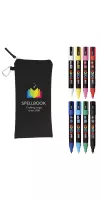 POSCA 8 Piece Basic Marker Set with Bag - Medium