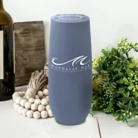 14 oz Vacuum Insulated Stainless Steel Champagne Flute With Rubberized Finish