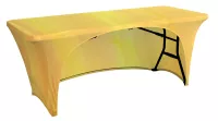6-ft. Stretch Table Cover Multi-Panel Print, Full Bleed or Custom Fabric Color