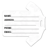 Hawaiian Shirt Shaped Luggage Tag