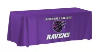 6-ft. NON-FITTED Table Cover Multi-Panel Print Full Bleed or Custom Fabric Color