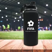 32.5 Oz. Rubberized Stainless Steel Water Bottle