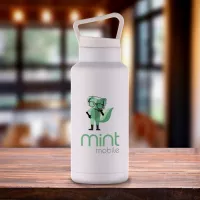 36 oz. Double Wall Stainless Steel Water Bottle With Carrying Handle