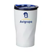 14 oz White Stainless Steel Twisting Tumbler