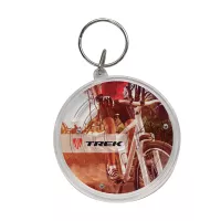 Clear Round Maze Puzzle Keychain