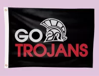2-ft. H x 3-ft. W Team Flag (SINGLE SIDE PRINT)