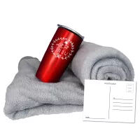 Fleece Blanket & Tumbler Combo Set