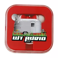 Colorful Ear Buds with Matching Square Case