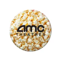 40 MIL 4/0 Solid Plastic Round Coaster