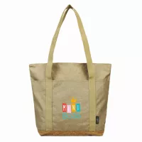Sustainable Cork & RPET Tote With Zipper