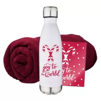 Fleece Blanket & Tumbler Combo Set