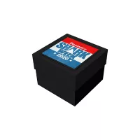 4" x 4" x 3" Deluxe Black Gift Box