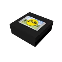 8" x 8" x 3" Deluxe Black Gift Box