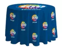 4-ft. Round FULL BLEED Table Cover with 25" Overhang