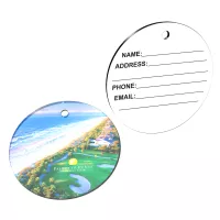 Round 1/8" Acrylic Bag Tag