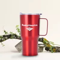 20 oz Contoured Stainless Steel Travel Mug
