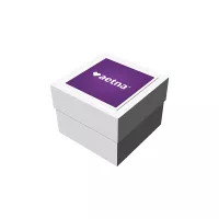 4" x 4" x 3" Deluxe White Gift Box