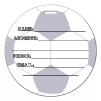 Soccer Ball Shaped Luggage Tag