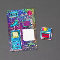 4" x 6" Glitter Sticker Sheet