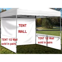 Event Tent Half Wall Pair (NO IMPRINT) with Railing Hardware
