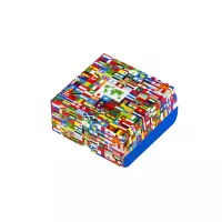 7.25" x 7.25" x 3.625" E-Flute Fold Above Box Single Side