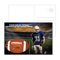 Post Card With Full-Color Football Luggage Tag