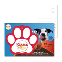 Post Card With Full-Color Paw Print Luggage Tag