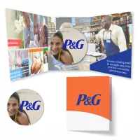 Tek Booklet 2 with 3.75"dia., 1/8" Cork - 20 mil Acrylic - Round
