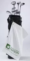 Medium Weight Golf Towel W/ Upper Left Corner Hook & Grommet (Color Imprinted - Specialty Printed)
