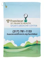 Microfiber Velour Trifolded Golf Towel (Sublimated)