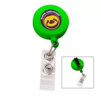 the Essentials Retractable Badge Holder - Green