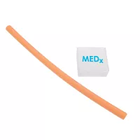 The Essentials Reusable Silicone Drinking Straw in Square Case - Orange