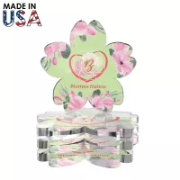 Premium Acrylic Coaster Set - Flower I