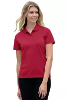Vansport Women's Omega Solid Mesh Tech Polo Shirt