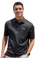 Greg Norman Micro Pique Spinner Print Polo