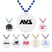 White Medallion Beads