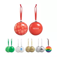 80mm Shatterproof Flat Ornament
