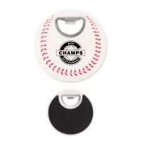 Baseball Coaster Bottle Opener
