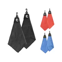 Tri-Fold Waffle Towel w/Clip